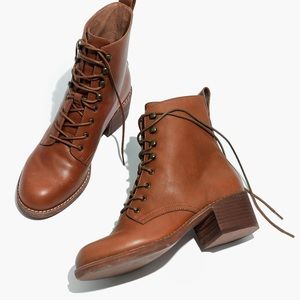 ❌SOLD❌ Madewell | The Patti Lace-Up Boot | English Saddle